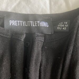 PrettyLittleThing Elegant Black Blouse